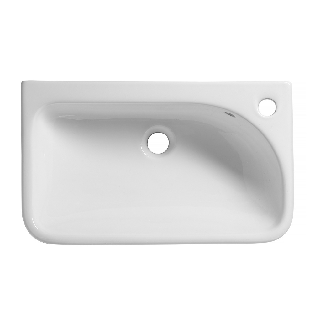 Product cut out image of the Tavistock Structure 550mm Semi-Countertop Slim Basin